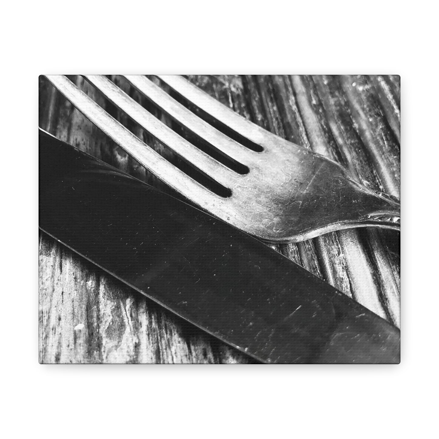 Farmer's Market Art: BW Silverware