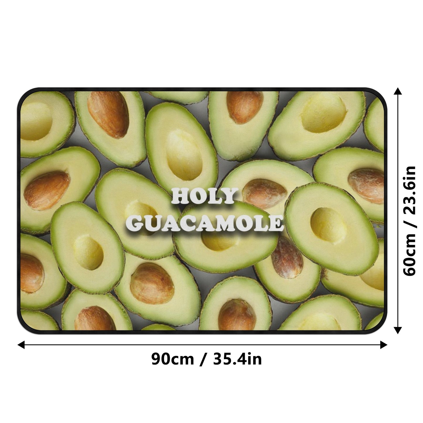 Farm House Floor Mats: Avocado