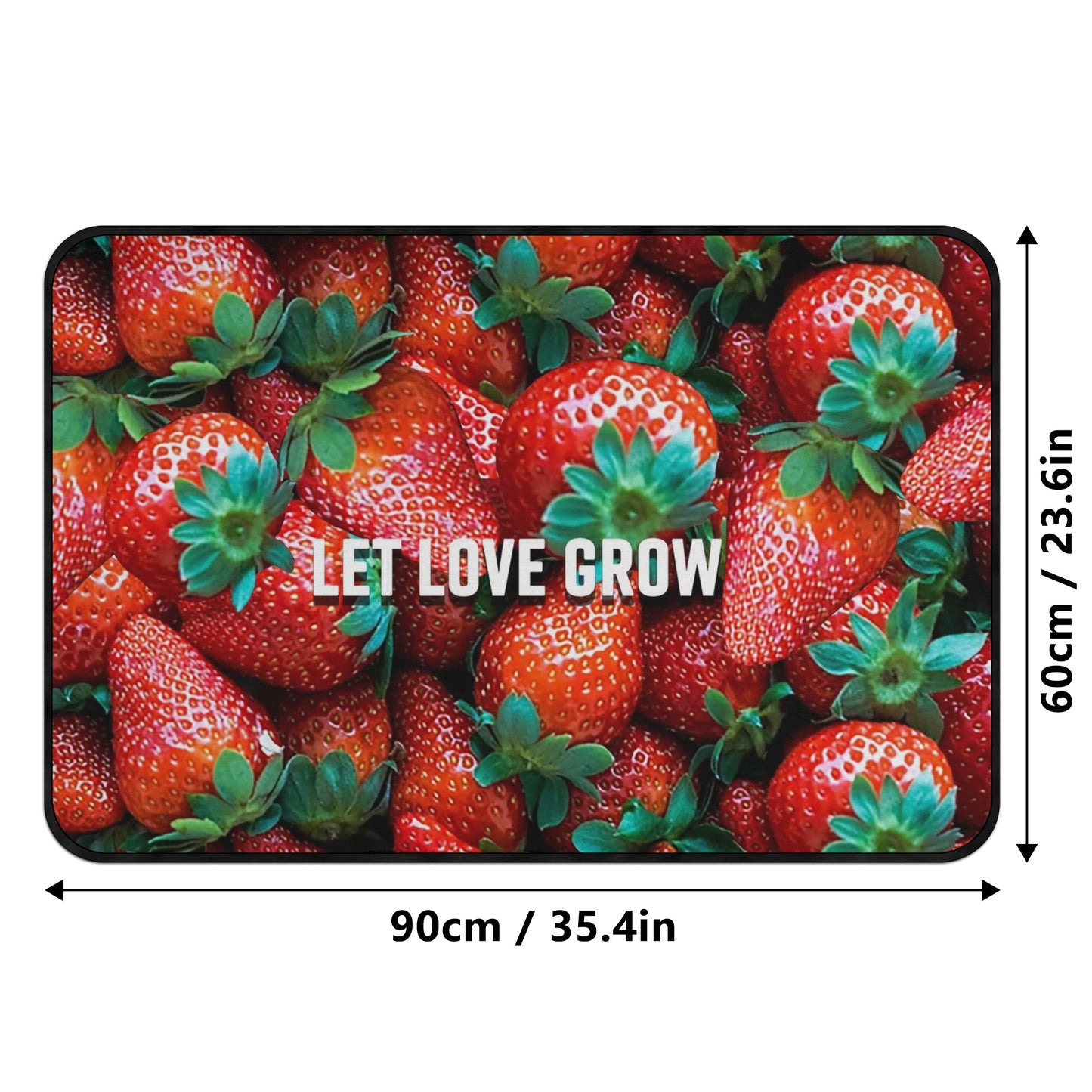 Farm House Floor Mats: Strawberry