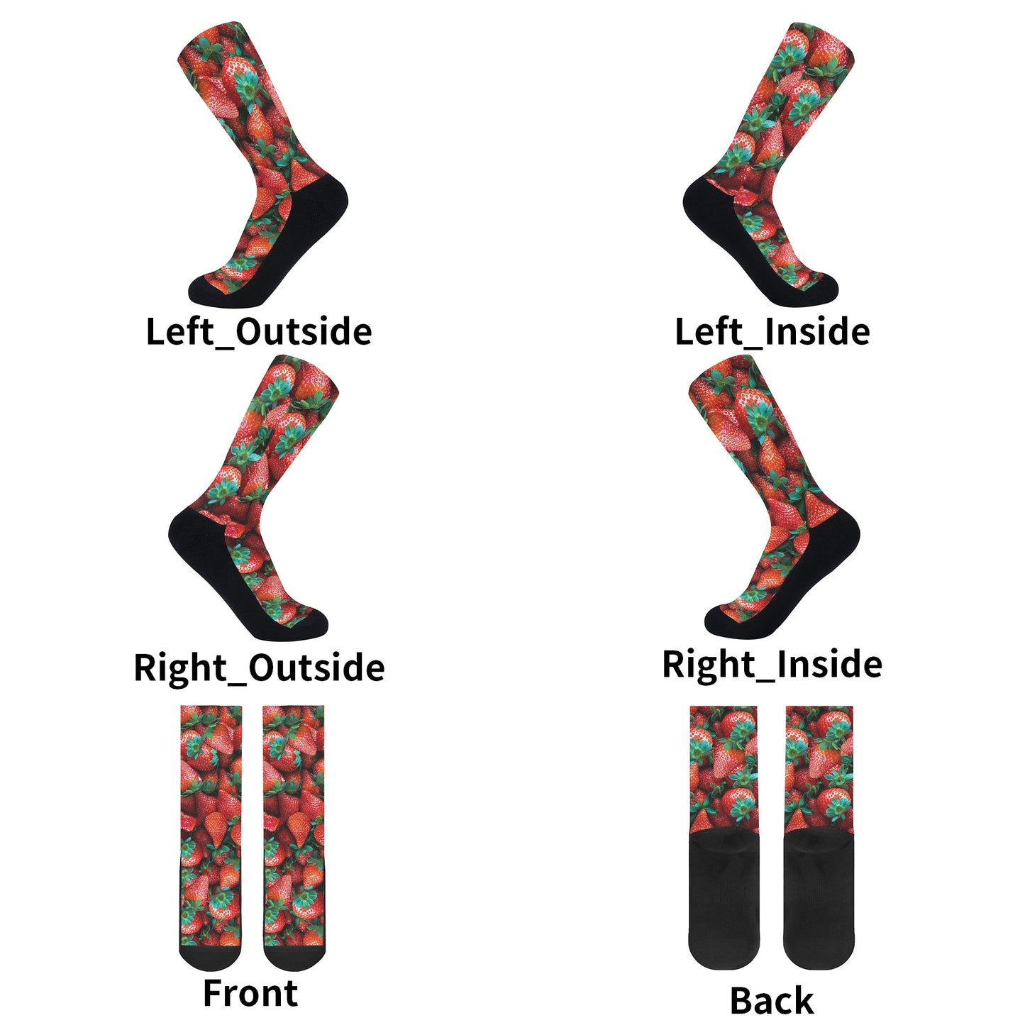 Garden Fresh Socks: Strawberry