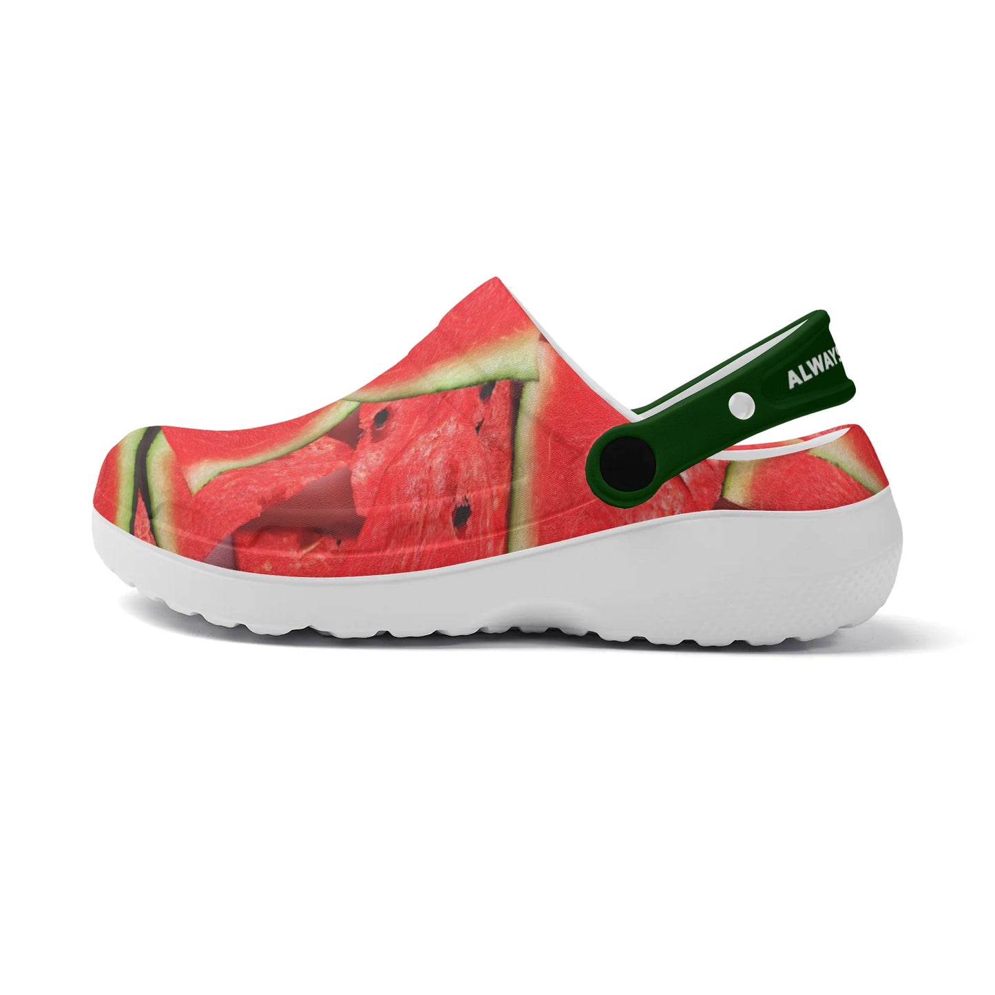 Men's All Season Clogs: Watermelon