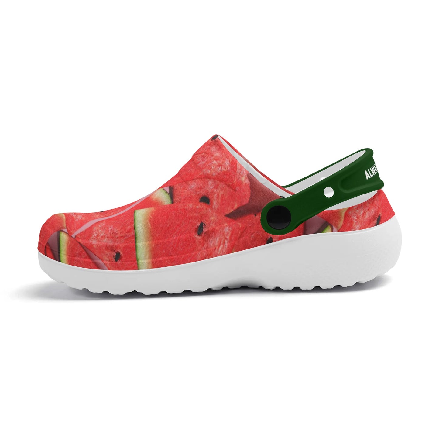 Men's All Season Clogs: Watermelon