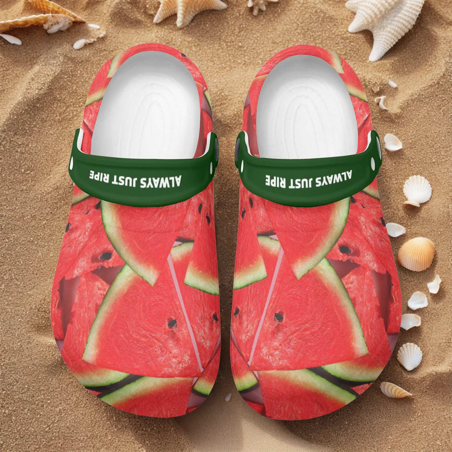 Men's All Season Clogs: Watermelon