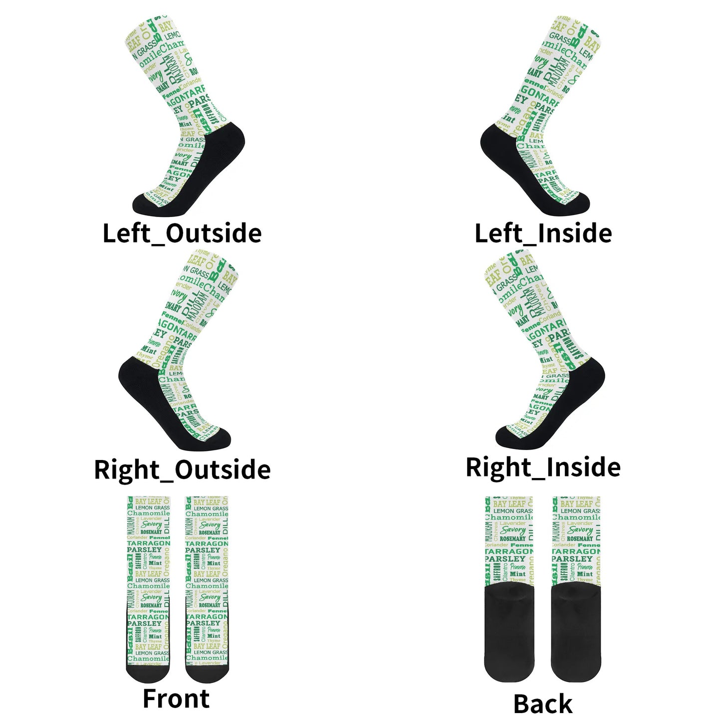 Garden Fresh Socks: Herbs