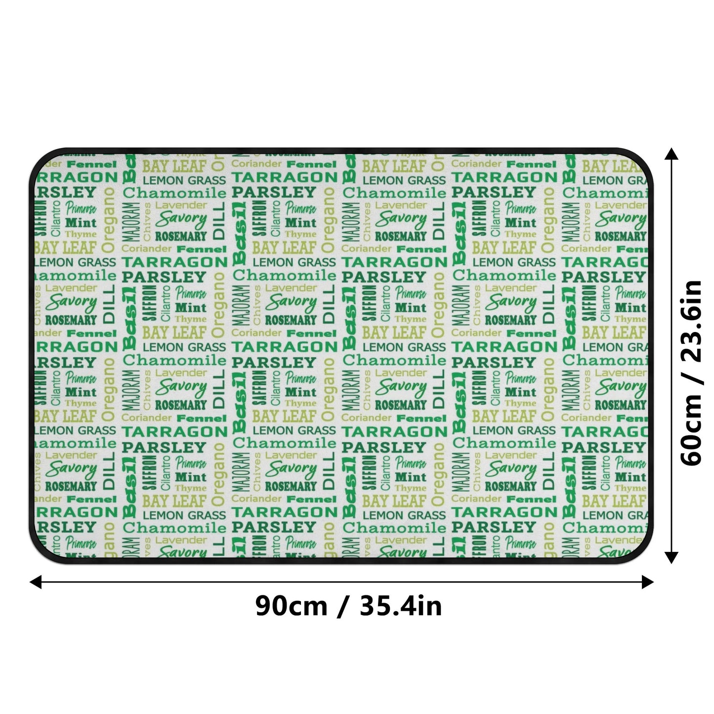 Farm House Floor Mats: Herbs