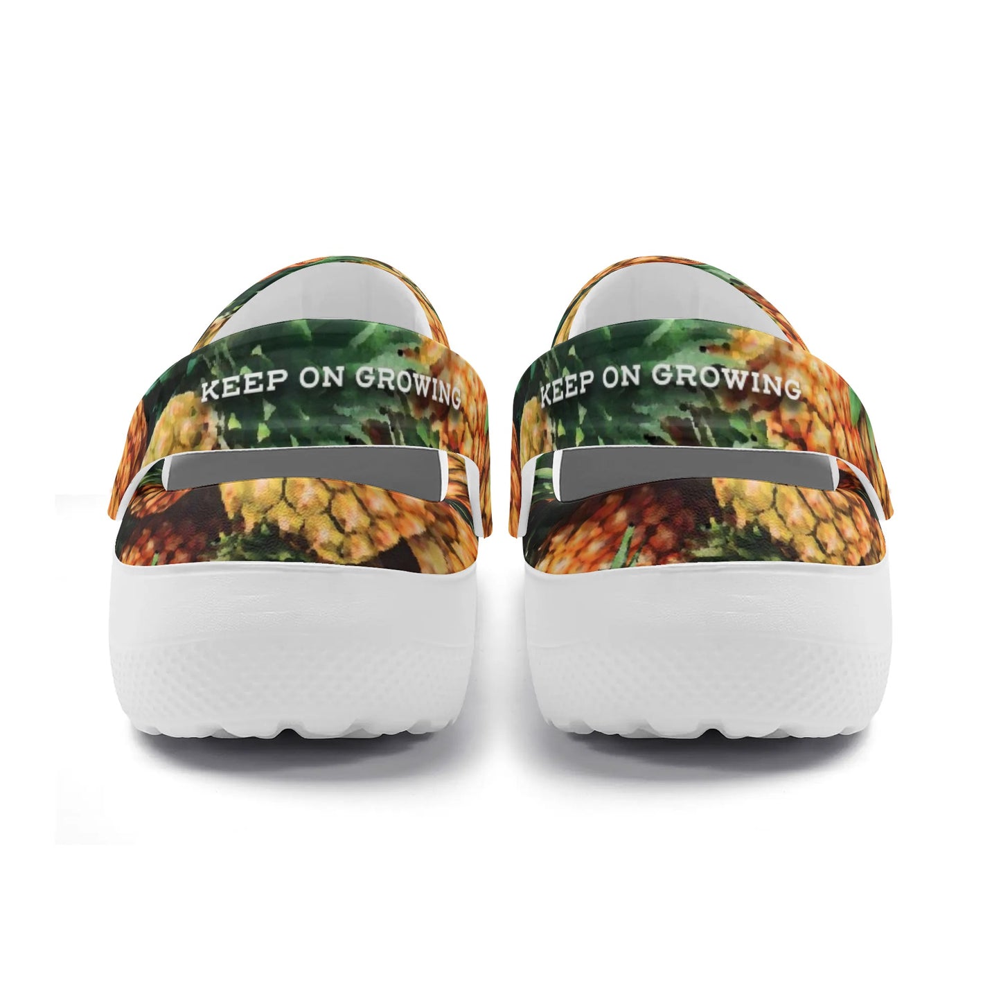 Women's All Season Clogs: Pineapple