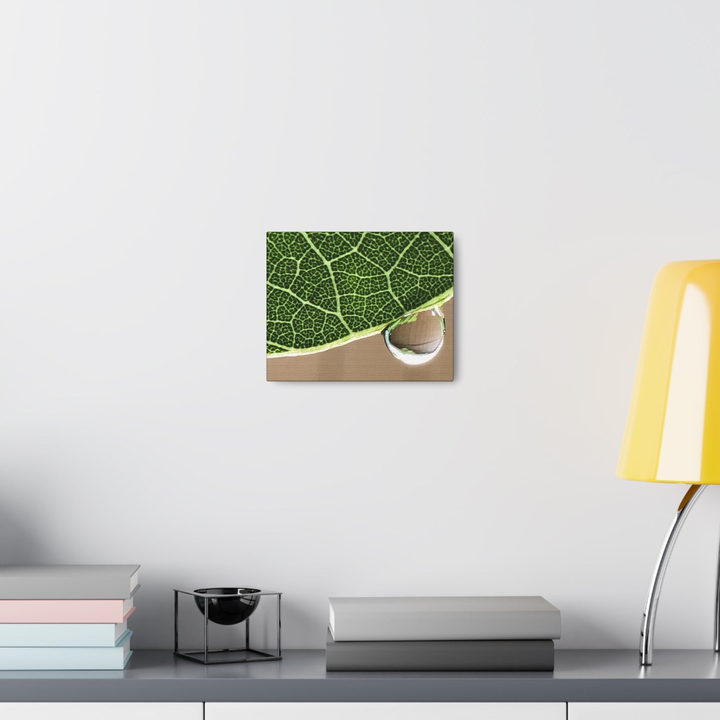 Farmer's Market Art: Rain Drop on Leaf
