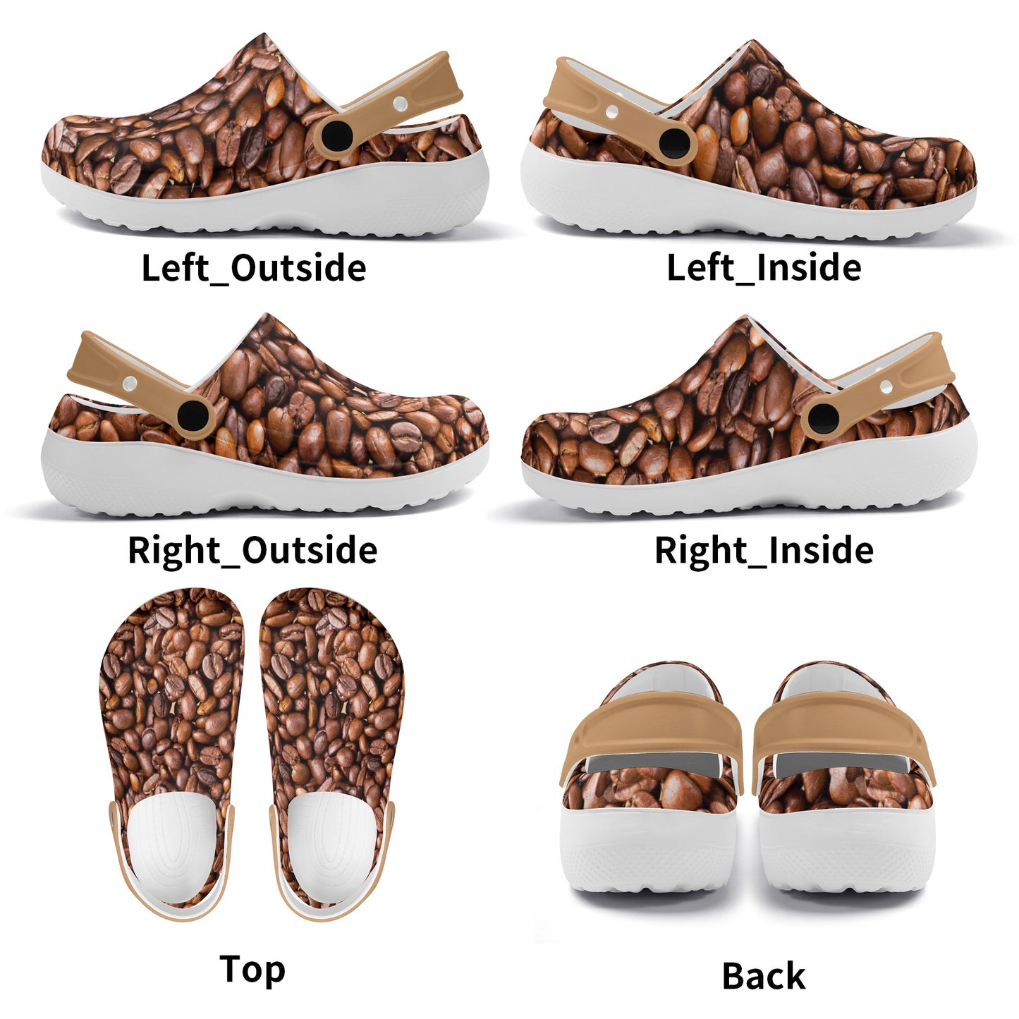 Men's All Season Clogs: Coffee Beans