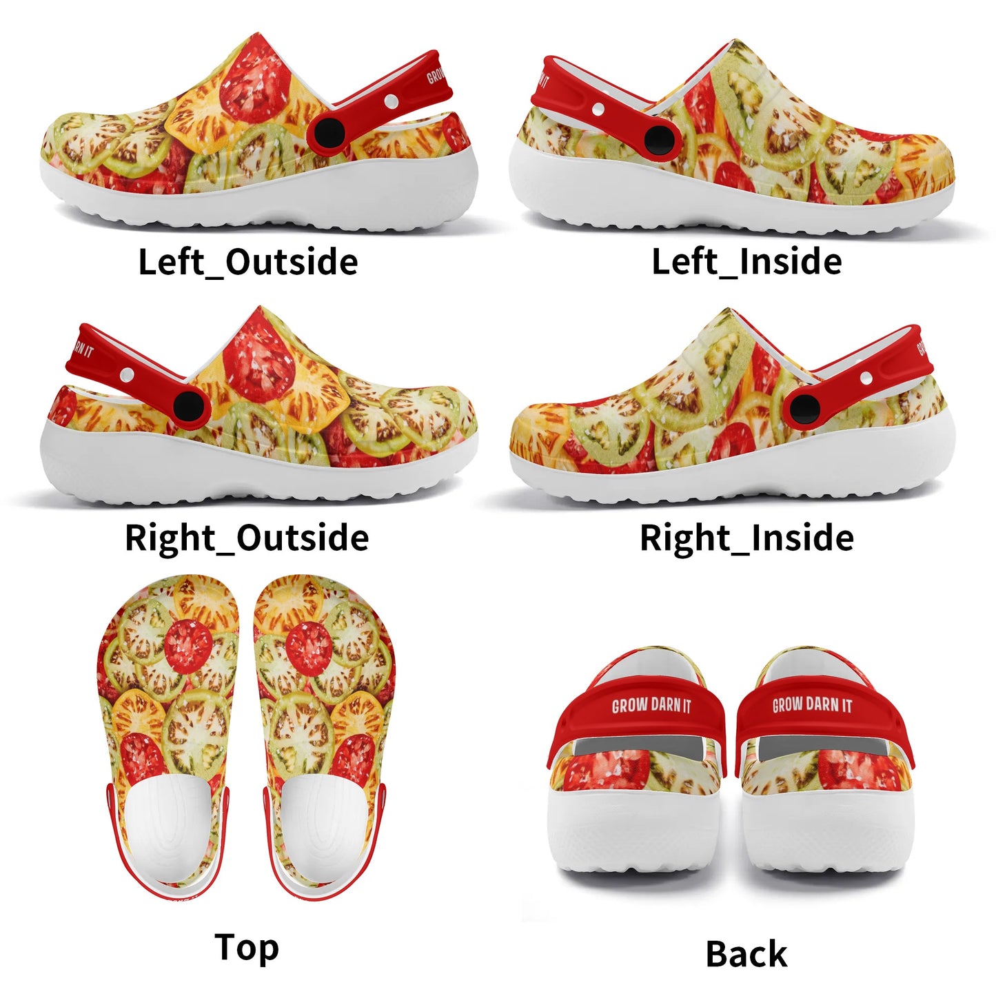 Men's All Season Clogs: Tomatoes