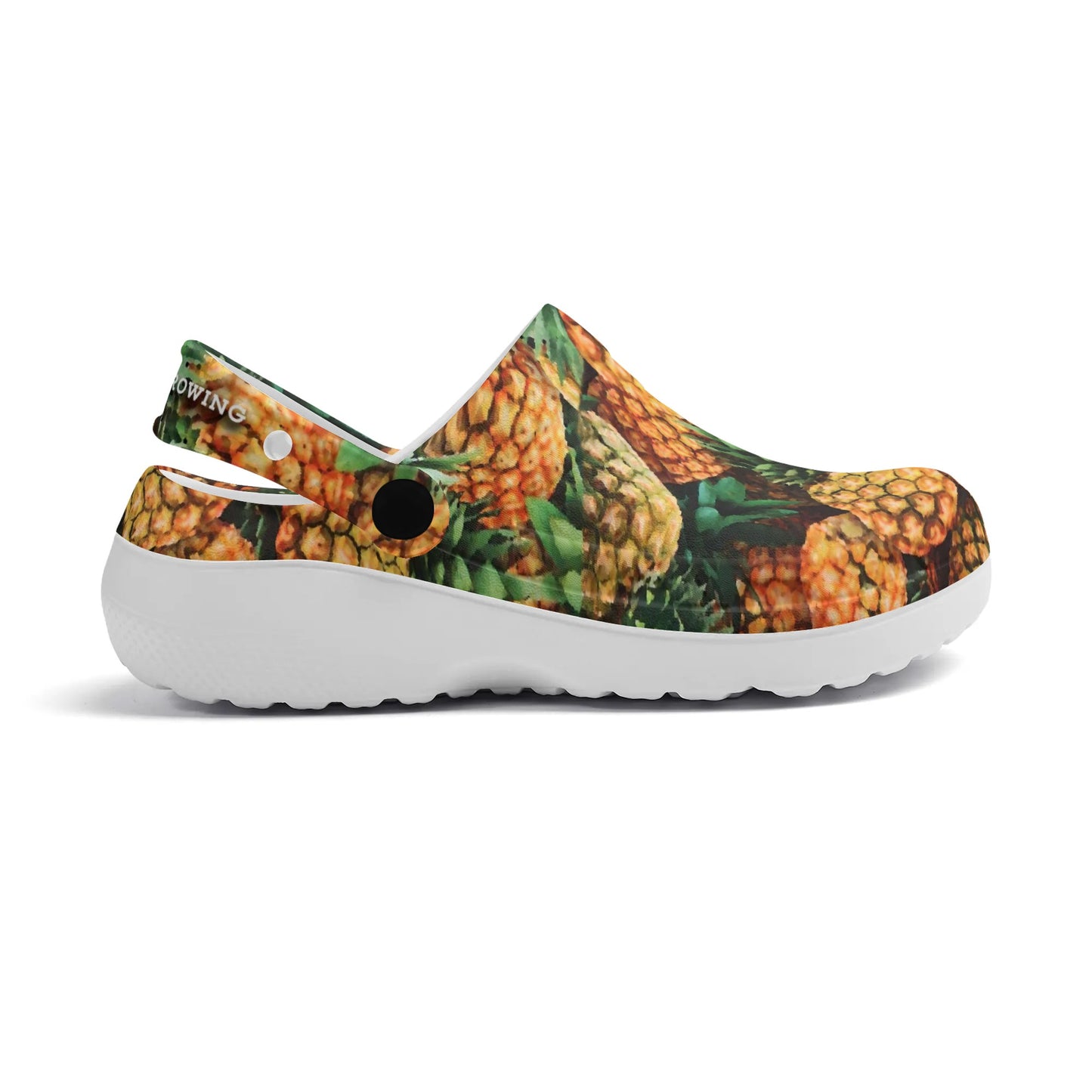 Women's All Season Clogs: Pineapple